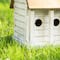 Glitzhome® 14.25" Retro White Distressed Cottage Birdhouse